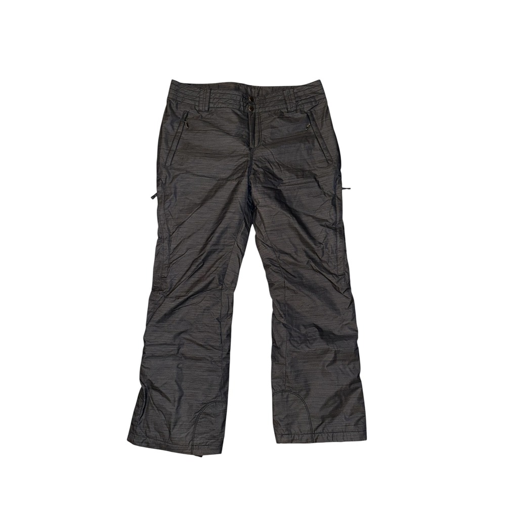 Columbia Omni-Tech Snow Pants Womens Large Gray Waterproof Insulated Ski